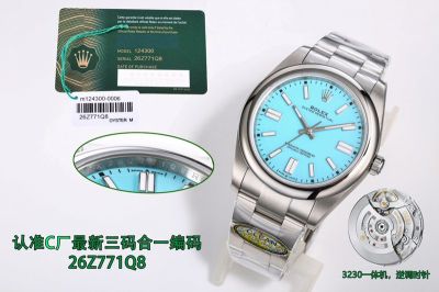 C Factory New ROLEX Oyster Perpetual Replica 3230  904L Steel 41MM Watch